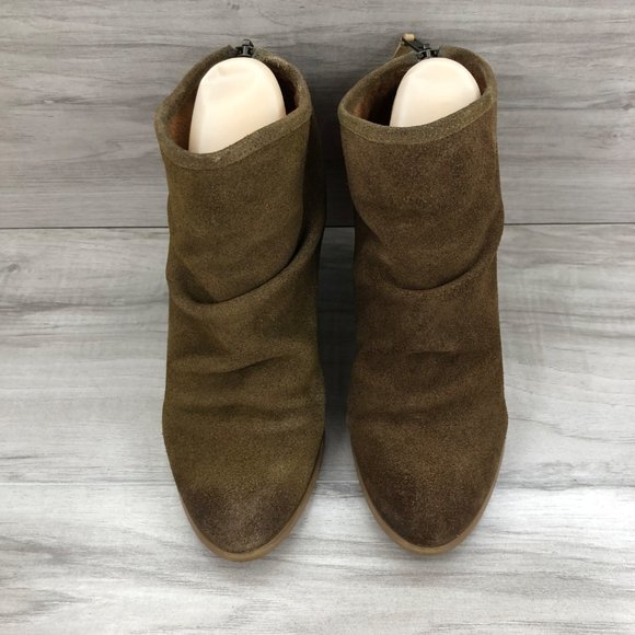 Naughty Monkey Ankle Boots Womens 8 Sereena Brown Suede Booties - Picture 7 of 12